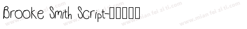 Brooke Smith Script字体转换